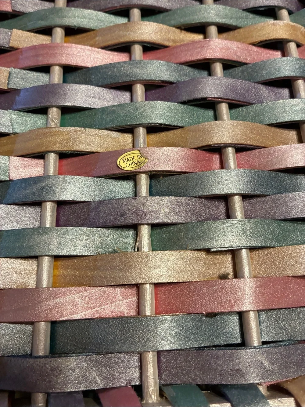 Target Pastel Multicolor Woven Square Basket